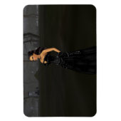 Flexible Goth Lady Dans Un Magnet De Graveyage (Vertical)