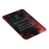 Flexible Gothic Romance Floral Save the Date Magnet (Côté Droit)
