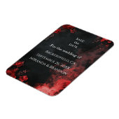 Flexible Gothic Romance Floral Save the Date Magnet (Côté Gauche)
