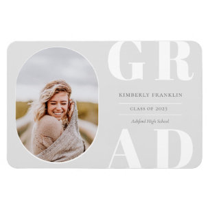 Flexible GRAD Arrondi cadre photo Magnet de graduation