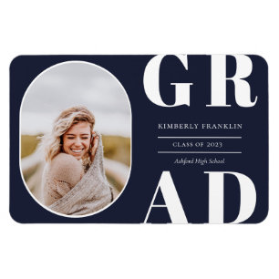 Flexible GRAD Arrondi cadre photo Magnet de graduation