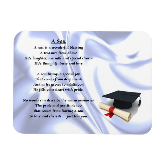 Flexible Graduation - Son poème Magnet (Horizontal)