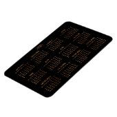 Flexible Grand Bronze Noir Calendrier Annuel 2016 Magnet (Côté Gauche)