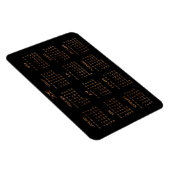 Flexible Grand Bronze Noir Calendrier Annuel 2016 Magnet (Côté Droit)
