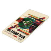 Flexible Grand Tour - Retro NASA Travel Poster Magnet (Côté Gauche)