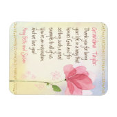 Flexible Grandma Tribute Custom Keepsake Magnet (Horizontal)
