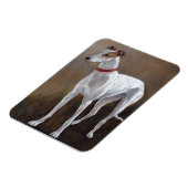Flexible Greyhound Gus Dog Art Magnet (Côté Gauche)