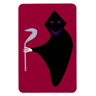 Flexible Grim Reaper Halloween Magnet