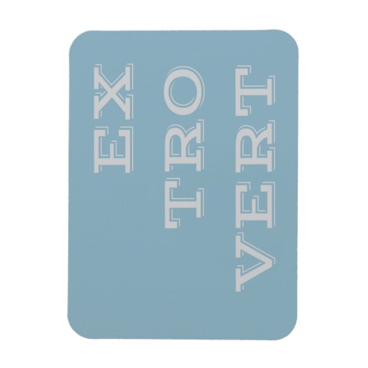 Flexible Gris Extrovert Flexi Magnet (Vertical)