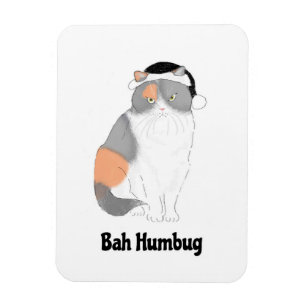 Flexible Grumpy Katie bah humbug Christmas fridge magnet