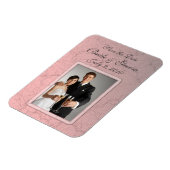 Flexible Grunge rose Enregistrer la date Premium Magnet (Côté Gauche)