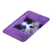 Flexible Happy Border Collie Dog, Angel with For Magnet (Côté Gauche)