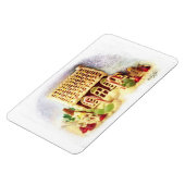 Flexible Happy Holidays Gingerbread House Premium Magnet (Côté Gauche)