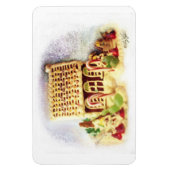 Flexible Happy Holidays Gingerbread House Premium Magnet (Vertical)