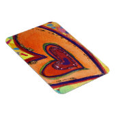 Flexible Happy Love Hearts Art Inspirational Fridge Magnet (Côté Droit)