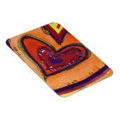 Flexible Happy Love Hearts Art Inspirational Fridge Magnet (Côté Droit)