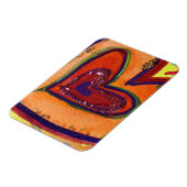 Flexible Happy Love Hearts Art Inspirational Fridge Magnet (Côté Gauche)