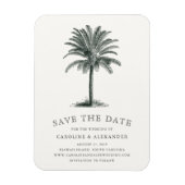 Flexible Havana Palm Save the Date Magnet (Vertical)
