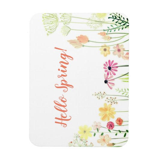 Flexible Hello Spring Magnet (Vertical)