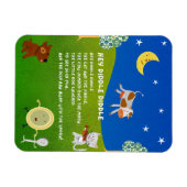 Flexible Hey Diddle Diddle Nursery Rhyme Magnet (Horizontal)