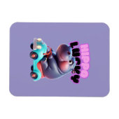 Flexible Hippo Lucky Magnet (Horizontal)
