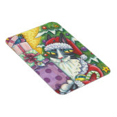 Flexible Hiss N'Fitz CAT PÈRE NOËL CHRISTMAS MAGNET (Côté Droit)