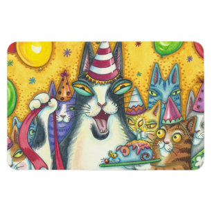 Flexible Hiss N'Fitz Cats GROS MAGNET D'ANNIVERSAIRE *Perso
