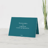 Flexible Holiday 4" x 5.6" Folded Greeting Card Kaart (Achterkant)
