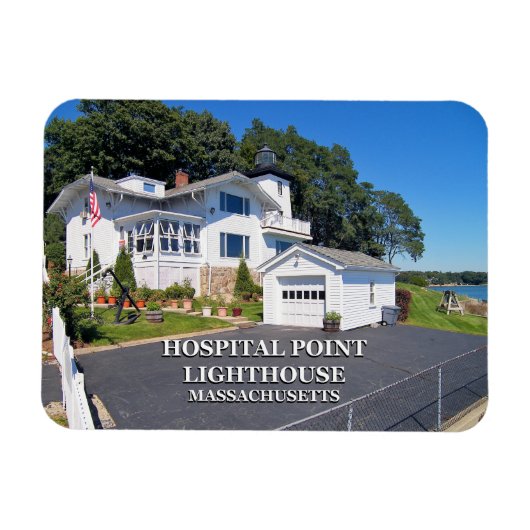 Flexible Hospital Point Lighthouse, Massachusetts Magnet (Horizontal)