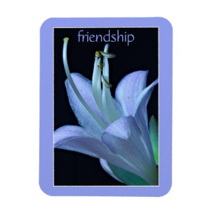 Flexible Hosta Flower Ornate Lavender Amitié Magnet