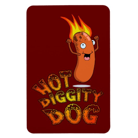 Flexible Hot Diggity Chig Premium Flexi Magnet (Vertical)