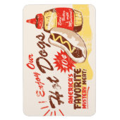 Flexible Hot Dog Premium Magnet (Vertical)