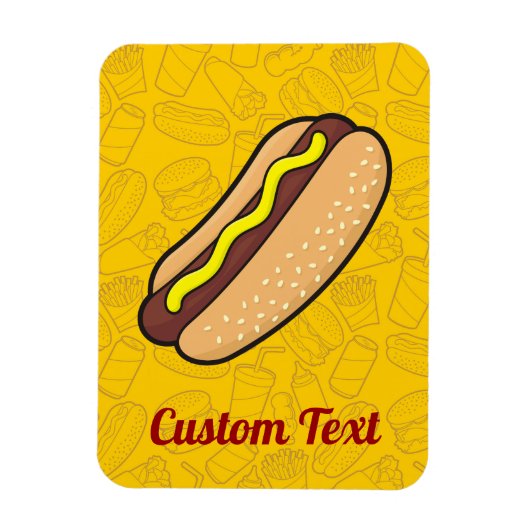 Flexible Hotdog Magnet (Vertical)