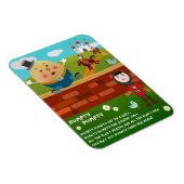 Flexible Humpty Dumpty Nursery Rhyme Magnet (Côté Droit)