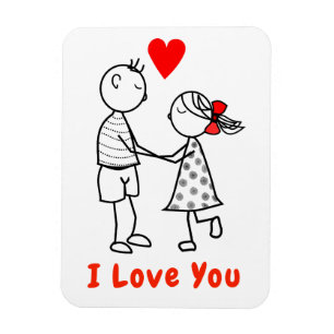 Flexible I Lote Magnet - mignon Couple