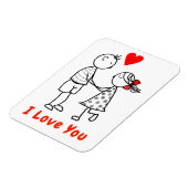 Flexible I Lote Magnet - mignon Couple (Côté Gauche)