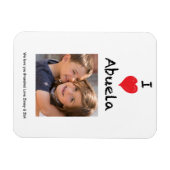 Flexible I Love Abuela Photo Magnet Keepsaké (Horizontal)
