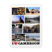 Flexible I LOVE Cameroon - Magnet (Vertical)