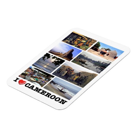 Flexible I LOVE Cameroon - Magnet (Côté Gauche)