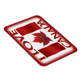 Flexible I Love Canada Fridge Magnet Canada Souvenir Magnet (Côté Droit)
