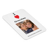 Flexible I Love Grandma Photo Magnet Keepsaké (Côté Droit)