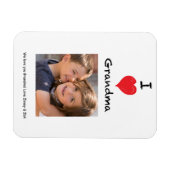 Flexible I Love Grandma Photo Magnet Keepsaké (Horizontal)