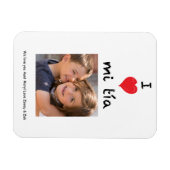 Flexible I Love Mi Tia Photo Magnet Keepsaké (Horizontal)