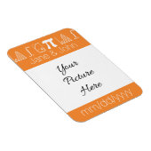 Flexible Il s'ajoute dans Orange Save-the-Date Magnet (Côté Droit)