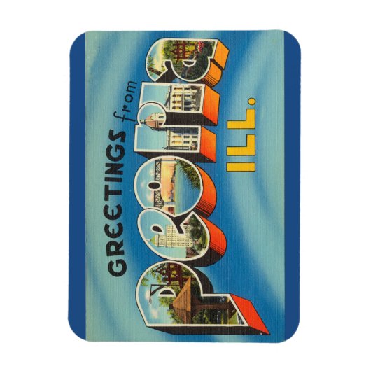 Flexible Illinois, Peoria Magnet (Vertical)