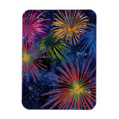 Flexible Illustration Fireworks Magnet Dark Sky (Vertical)