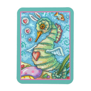 Flexible Imaginaire DE PÂQUES, PRINTEMPS SEAHORSE MAGNET DE
