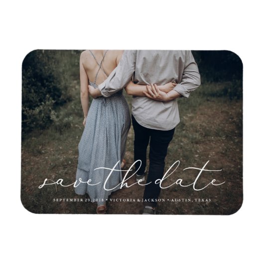 Flexible In Love Save the Date Magnet (Horizontal)