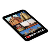 Flexible Inde - New Delhi - I Love - Magnet (Côté Droit)