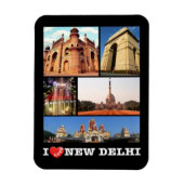 Flexible Inde - New Delhi - I Love - Magnet (Vertical)